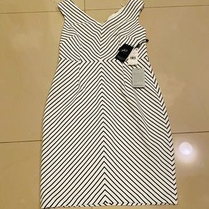 Adrianna Papell b&w sleeveless dress BNWT size 10P